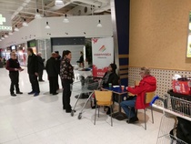 Vaalikahvit Cafe Coffinolla CityMarketilla 23.3.2019